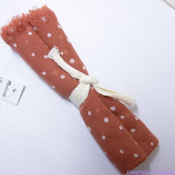 NEW Madewell rusty red polka dot Bandana with fringe‎ - Picture 15 of 16